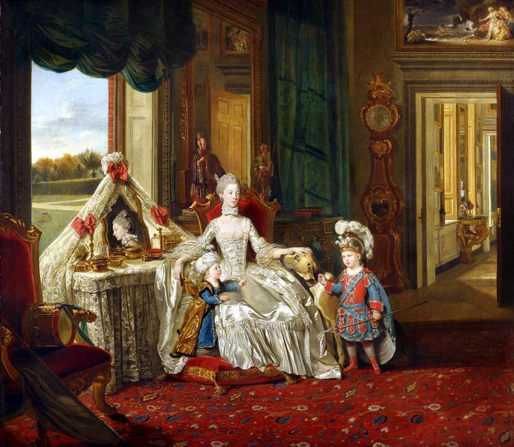 Johann Zoffany Queen Charlotte at her Dressing Table (mk25) France oil painting art